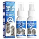 Wound Spray for Pets | Itch Relief for Sensitive Skin | Wound and Skin Care for Dogs & Cats or Other Pets | Helps with Rashes, Hot Spots, Scratching, Itch, Skin Irritation, Bites & Burns