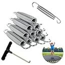 GOYADA 20 Pack 5.5in Trampoline Springs Replacement with T-Hook for 6ft/8ft/10ft/12ft/14ft Trampoline, Galvanized Steel Heavy Duty Trampoline Spring with 1Pcs Trampoline Spring Tool