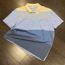 Lacoste Polo Golf Shirt Mens Size XL Colorblock Blue Embroidered Logo