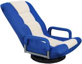 360° Swivel Gaming Chair Multipurpose Folding Floor Chair w/Armrest Adjustable