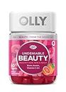 OLLY Undeniable Beauty Gummy, 30 Day Supply (60 Gummies), Grapefruit Glam, Biotin, Vitamin C, Keratin, For Hair, Skin, Nails, Chewable Supplement