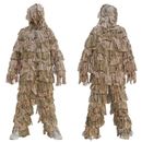 Camouflage Hooded Hunting Suit Camo Ghillie Suit CS Combat Outdoors Sport Jacket
