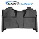 SMARTLINER 2nd Row Floor Mats Liner Black for 07-14 Silverado / Sierra Crew Cab