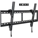 Mounting Dream UL Listed Tilt TV Wall Mount Bracket for 42-84 Inch TVs, TV Mount up to VESA 800x400mm and 132 LBS, One-Piece Wall Plate Easy for TV Centering on 16", 18", 24", 32" Studs MD2268-XL-04