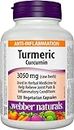 Webber Naturals Turmeric Curcumin, 3,050 mg of Raw Herb, 120 Capsules, Antioxidant Support, Vegan