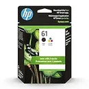 HP 61 Black/Tri-color Ink (2 Count-pack) | Works with DeskJet 1000, 1010, 1050, 1510, 2050, 2510, 2540, 3000, 3050, 3510; ENVY 4500, 5530; OfficeJet 2620, 4630 | Eligible for Instant Ink | CR259FN