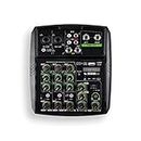 CEZO 4 Channel Sound Mixer Audio Mixing Console Monitor Paths Plus Effects Processor Phantom Power for Studio Recording Music Production Guitar Play Musical Instrument DJ Mixers [4 Channel Mixer]
