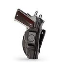 1791 GunLeather 4-Way 1911 Holster - OWB and IWB CCW Holster - Right Handed Leather Gun Holster - Fits All 3 and 4 inch 1911 Models SIG, COLT, Kimber, Ruger, Browning, Taurus
