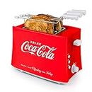 Nostalgia TCS2CK Coca-Cola Grilled Cheese Toaster with Easy-Clean Toaster Baskets and Adjustable Toasting Dial, Red, 2-Slot