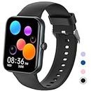 PTHTECHUS Smart Watch for Kids, Fitness Activity Tracker Smart Watch with Bluetooth Call Voice Assistant, Pedometer Sleep, Alarm Clock,100+ Sports Modes, Sport Watch for iOS Android, Black