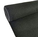 5 Yards Black Upholstery Durable Un-Backed Automotive Trim Carpet 40" x15 FT Roll