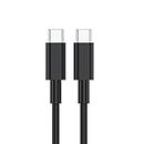 AIRMOBI Unbreakable 60W / 3A Fast Charging Cable For LG G Pad 5 10.1, LG G Pad 5 10.1 Type C to Type C Cable for Smartphones, Tablets PD Technology, 480Mbps Data Sync- A1G1,BLK