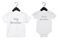 Big & Little Brother Matching T-Shirts Bodysuits New Baby Toddler Boys Gift Top