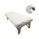 20pcs Disposable Massage Bed Cover, Waterproof Head And Pillow Cover, Disposable For Beauty Salon Face Body Skin Care