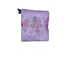 DLK Mosquito Net Pure Cotton Flower Printed Double Bed machardani net with Lace for Mosquito Protection,Room Décor, 6x7Ft.Purple