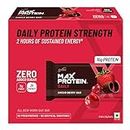 RiteBite Max Protein Daily Choco Berry Protein Bars with 10g Protein, 5g Fiber & 21 Vit. & Minerals | 0 Added Sugar, No Cholesterol & Trans Fat For Upto 2h of Energy, Healthy Snack, 50g (Pack of 6)