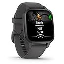 Garmin Venu Sq 2 - GPS-Fitness-Smartwatch mit 1,4" AMOLED Display, Schlafanalyse mit Sleep Score und über 25 Sport-Apps. 24/7 Gesundheitsdaten, Garmin Pay, bis zu 11 Tage Akkulaufzeit und wasserdicht.