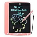 LCD Writing Tablet 10 Inch, Toys Doodle Board Toddler Drawing Tablet for 3 4 5 6 7 Years Old Girls Boys, Erasable Electronic Drawing Pads for Kids Todders - Pink