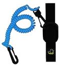 Survival Duck 1.8m Kayak Paddle Leash - Safety Accessories Holder, Tether for Paddle & Fishing Rod - Kayaking & Canoe (Blue)