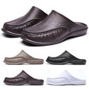 Zapatos informales de cuero impermeables para hombre Zapatillas Zapatos de chef Hombres Zapatos para conducir EVA