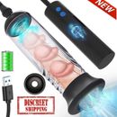 Vacuum Electric Penis Pump Digital rechargeable Male Men Penis Enlarger Growth