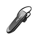 Bluetooth Headset Handsfree Wireless Bluetooth Earpiece New Bee Driving Earphone with Noise Cancelling Microphone 24 Hrs Talk Time Business In-Ear Headphones Earbuds for Apple iPhone X 8 7 6 6S, Samsung Galaxy, HTC, LG, SONY, PC, Laptop (Black) (Black)