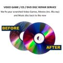 Disc Repair Service Video Games PS1 PS2 PS3 PS4 Xbox Bluray DVD CD Music Movies