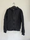 American Eagle Men's Hooded Workwear Jacket Work Coat XS Black, Full Zip