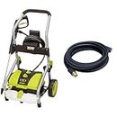 Sun Joe SPX4000-PRO 2030 PSI 1.76 GPM 14.5-Amp Electric Pressure Washer w/Pressure-Select Technology & SPX-25HD 25’ Universal Heavy-Duty Pressure Washer Extension Hose for SPX Series and Others