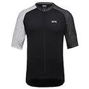 GORE WEAR Men's Cycling Short Sleeve Jersey, C5, Black/White, M