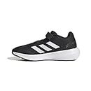 adidas Sportswear Runfalcon 3.0 Elastic Lace Top Strap Kids' Shoes, Core Black/Cloud White/Core Black, 2