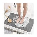 Loofah Shower Mat,Toolzia Soft Shower Mats Non Slip Anti Mould for Inside Shower & Bath (24"X16" Inch) Phthalate Free Non Slip Shower Mats for Elderly,For Slippery Surfaces And Wet Areas