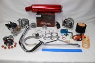 Scooter Big Bore Kit 100cc 50mm Bore QMB139  Scooter Performance Parts Kit5Red 