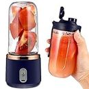 UPKOCH Portable Blender Personal Mini Juicer Electric Juice Maker 400ml USB Rechargeable Mixer Machine with 2 Cups Travel Fruit Bottle for Shakes and Smoothies, 3X47IWMDN3513ZLOB2QSB