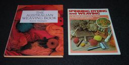 The Australian Weaving Book by Karen Madigan + Spinning Dyeing and weaving