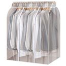 Rebrilliant Transparent Plastic Garment Rack Covers Plastic | 35.5 H x 20 W x 39.5 D in | Wayfair 9750EAEBA8D7499E86CD378011866253