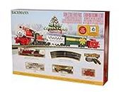 Bachmann 24027 Merry Christmas Express N Scale Electric Train Starter Set, Multi Color