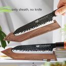 Japanese Chef Knife Sheath Wood Saya Magnetic Knife Block Holder Protector Case