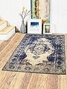 Status 3 x 5 Feet Multi Printed Vintage Persian Carpet Rug Runner for Bedroom/Living Area/Home with Anti Slip Backing