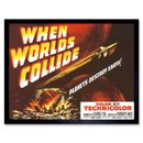 Film When Worlds Collide Sci Fi Planets Destroy Earth Space 12X16 Framed Print