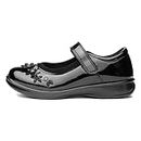 Walkright Cleo Kids Black Patent Shoe - Size 8 Child UK - Black