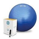 JOWY HxG. Fitness Ball, es Pelota de Ejercicio para Yoga y Pilates Fitball en diámetros de 65 cm, con tecnología Anti explosión, Antideslizante y con inflador Incluido. Tu casa es tu Gimnasio