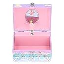 Music Storage Box, Cartoon Ballerina Musical Jewelry Box Exquisite for Birthday Gift for Organizing Small Daily Items(F Music Box)
