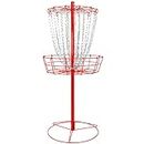 Remix Double Chain Practice Basket for Disc Golf - Red
