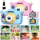 1080p Kids Digital Camera 2.0" Color Display Screen Camcorder Video 32GB SD Card