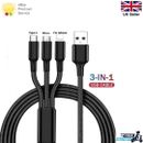 3 In 1 Multi Head USB Charger Charging Cable for Most Devices For iphone samsung