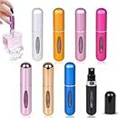 Mini Refillable Perfume Spray Bottle, Pocket Size For Travel, Office, Car, College & Dating. Mini Pocket Refillable Aluminium Glass Empty Bottle - 5ML (Pack Of 2)