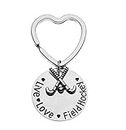 Infinity Collection Field Hockey Keychain, Girls Field Hockey Jewelry, Field Hockey Live Love Charm Keychain for Girl Field Hockey Players, Moms & Coaches