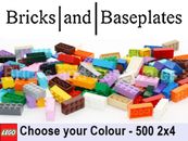 LEGO Mattoncini 2x4 - N. parte 3001 - Scegli il colore - NUOVO DI ZECCA - 500 pezzi