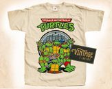Camiseta vintage para hombre unisex DTG NATURAL S-5XL Teenage Mutant Ninja Turtles